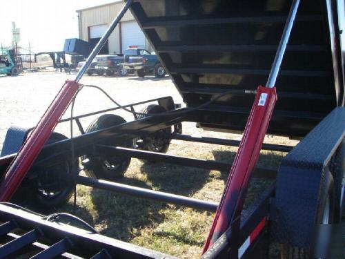 New 7X20 texas pride gooseneck dump trailer, 21K gvwr 