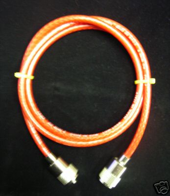 RG8X 50 ohm coaxial patch lead 'mini 8' low loss 0.5M