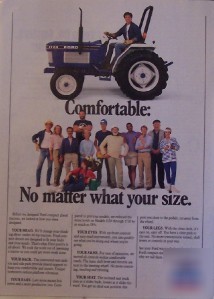 1990 ford 1720 tractor print ad