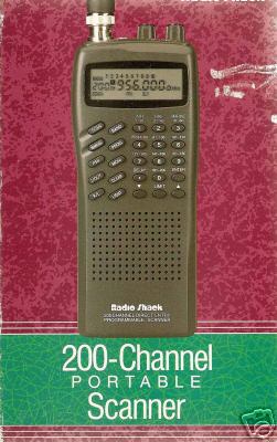 200 channel portable race scanner with head set&spliter