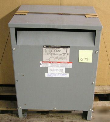 30 kva 480 to 208/120 3 phase square-d transformer