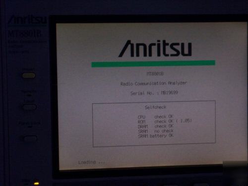 Anritsu MT8801B 3 ghz radio analyzer service monitor