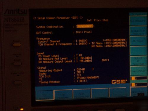 Anritsu MT8801B 3 ghz radio analyzer service monitor