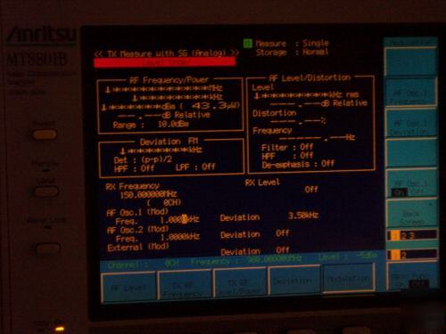 Anritsu MT8801B 3 ghz radio analyzer service monitor