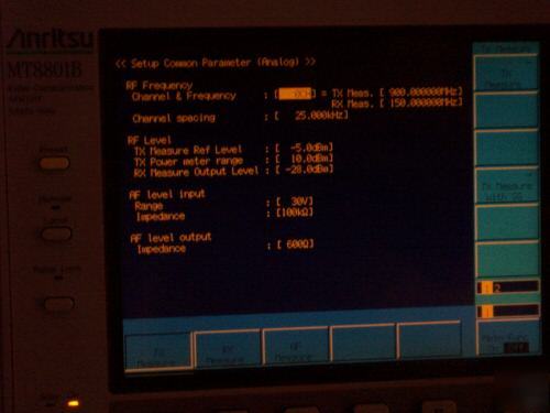 Anritsu MT8801B 3 ghz radio analyzer service monitor