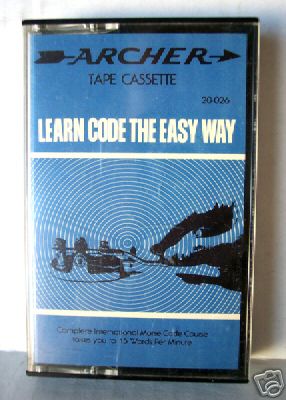 Archer morse code practice cassette tape - to 15 wpm