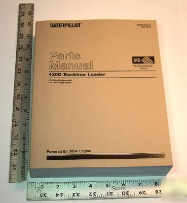 Caterpillar parts book - 420D backhoe loader - 2002