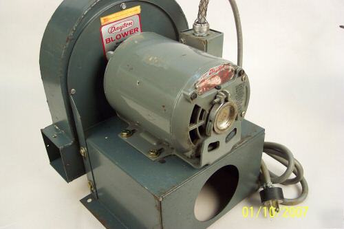 Dayton dust collector radial blade blower 1/3 hp