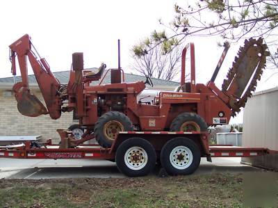 Ditch witch 4010 dd 4 wheel steer with trailer 