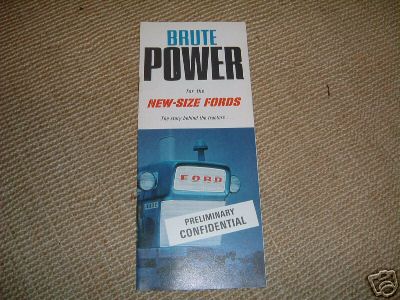 Ford dexta / major tractor engines brochure