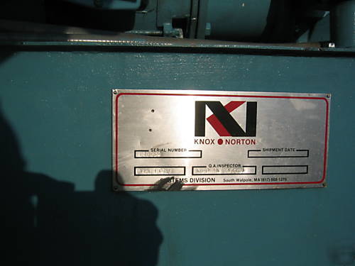 Knox norton hydraulic power supply