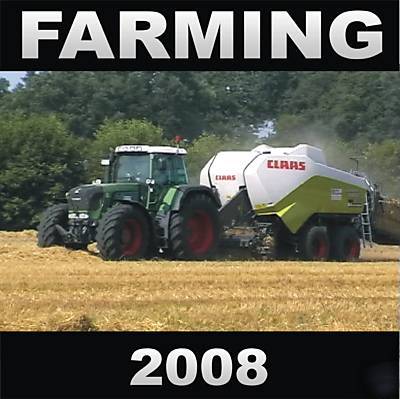 New farming 2008 tractor fendt holland dx claas 2X dvd