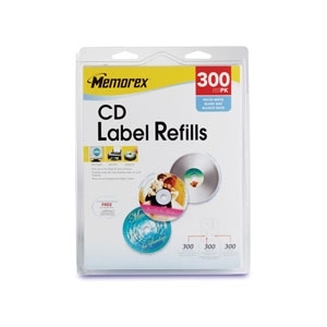 New memorex 32020403 300 pack cd label refills