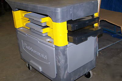 New rubbermaid 2 shelf trades cart ( ) model 6180-88