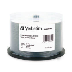 New verbatim datalifeplus 52X cd-r media 94755