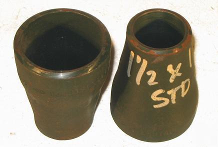 Pipe fittings 1.5INX1IN weld-on reducing coupling qn=2