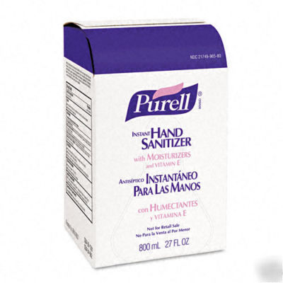 Purell 9656 instant hand sanitizer box refills, 6/case