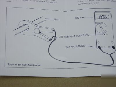  fluke meter amp probe acessory 