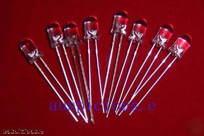 100PCS,ultra bright r,g,b,w,leds, 5MM dia 6000MCD 