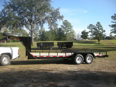 7X20 14K equipment trailer gooseneck. we build them 