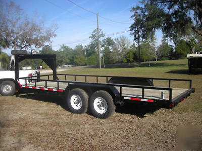 7X20 14K equipment trailer gooseneck. we build them 