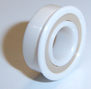 FR168-2RS full ceramic flanged bearing 1/4