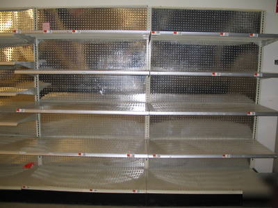 Gondola store shelving - over 500 linear feet