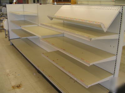 Gondola store shelving - over 500 linear feet