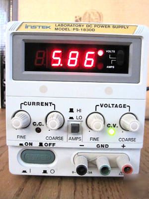 Instek laboratory dc power supply model# ps-1830D