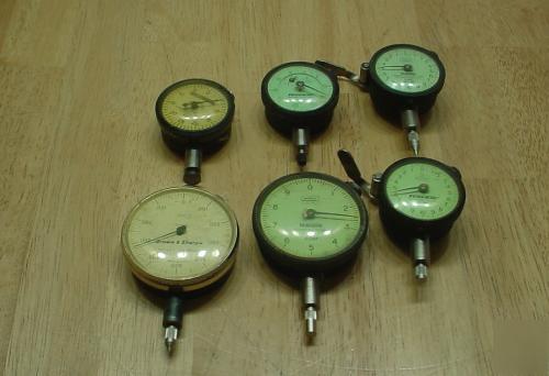 Lot of 6 dial indicators