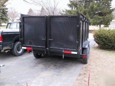 New 2007 7'X16' x 4' scissor dump trailer, 14K gvwr