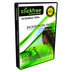 New clickfree dvd photo backup - 10 pack