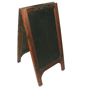 New wooden framed double sided chalkboard - 87508