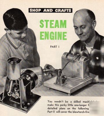 Perky one lung *steam engine* how to build plans simple