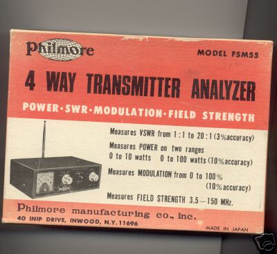 Philmore 4 way transmitter analyzer antenna line meter 