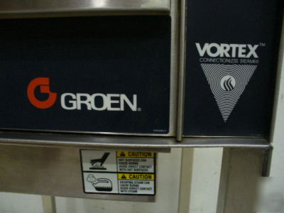 Used groen electric steamer vrc-6E vortex 2003 model 