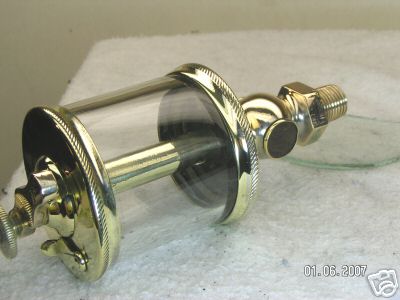 Vintage brass nathan mfg.co. steam engine 2 sight oiler