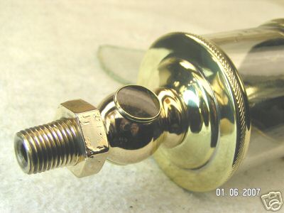 Vintage brass nathan mfg.co. steam engine 2 sight oiler