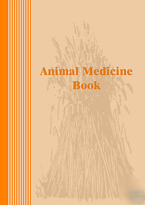 Animal medicine record book