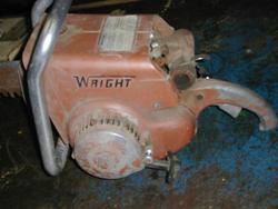 Antique wright chainsaw chain saw gas engine