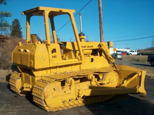 Fiat allis 14C dozer straight blade w/tilt nice ready 