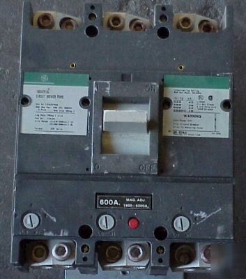 Ge TJK636F000 circuit breaker 600 amp 3 pole 500VDC