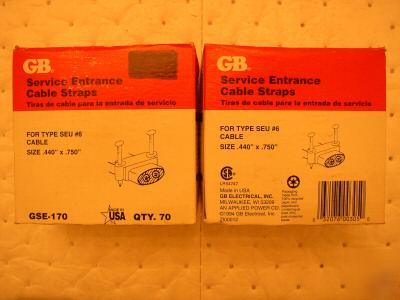 Gse-170 gardner bender #6 service entrance cable straps