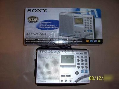 Sony icf-SW7600GR am/fm shortwave world band receiver