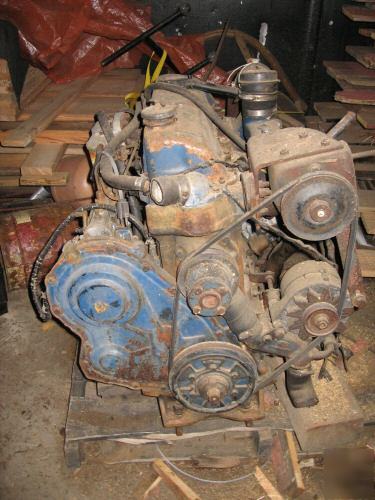 Ford 4 cyl industrial diesel engine , used , runs good