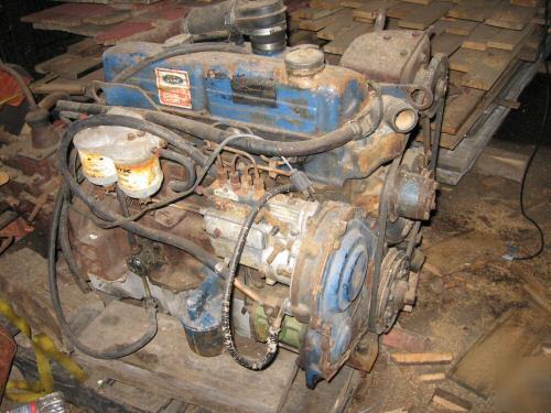 Ford 4 cyl industrial diesel engine , used , runs good