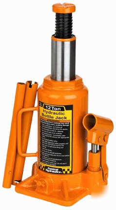 Hydraulic 12 ton bottle jack lift hoist press portable