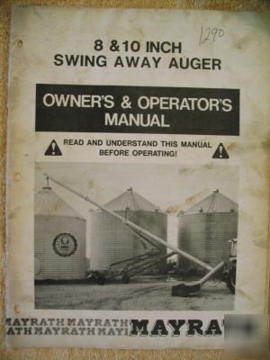 Mayrath 8 10 inch auger operator manual