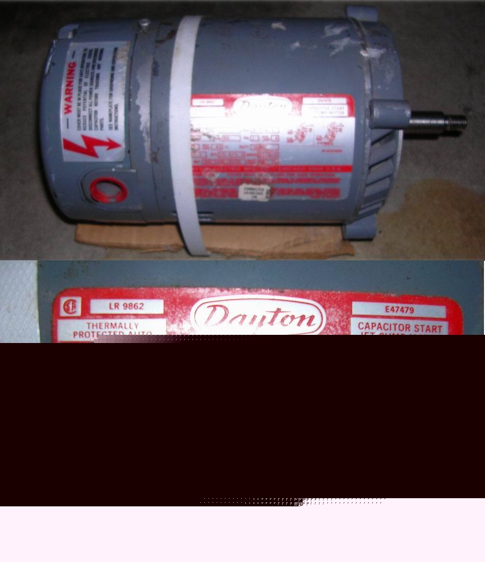 New dayton lr 9862 ac motor 1/2 hp pristine