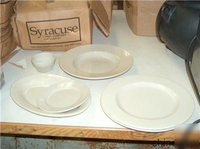 New syracuse restaurant china plates bowls platters 100